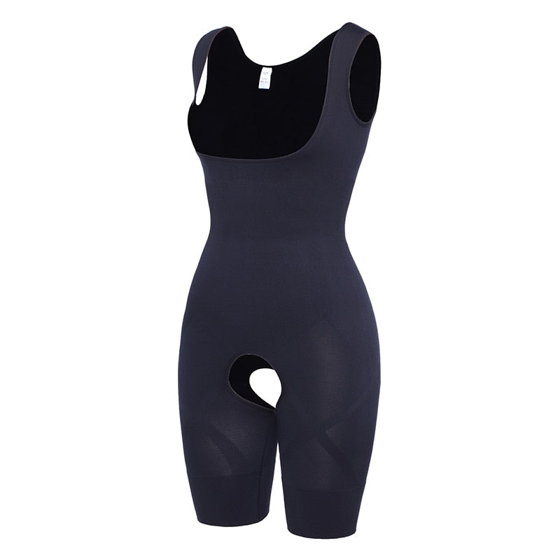 Fajas Colombianas Compression Bodysuit Women Full Body Shapewear Tummy Control Butter Lifter Open Bust Body Shaper Thigh Slimmer