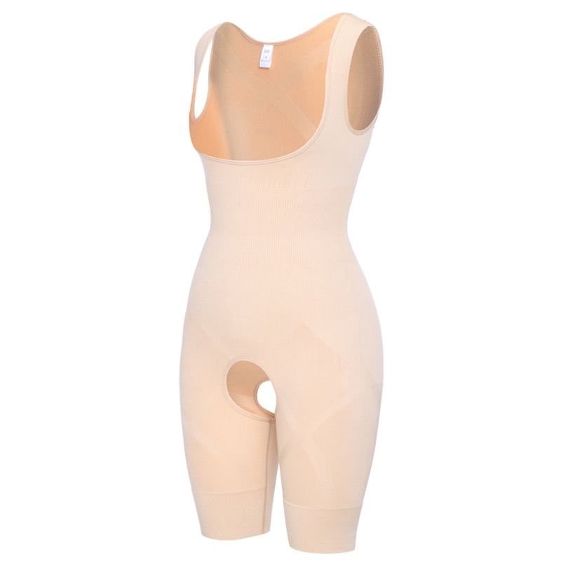 Fajas Colombianas Compression Bodysuit Women Full Body Shapewear Tummy Control Butter Lifter Open Bust Body Shaper Thigh Slimmer