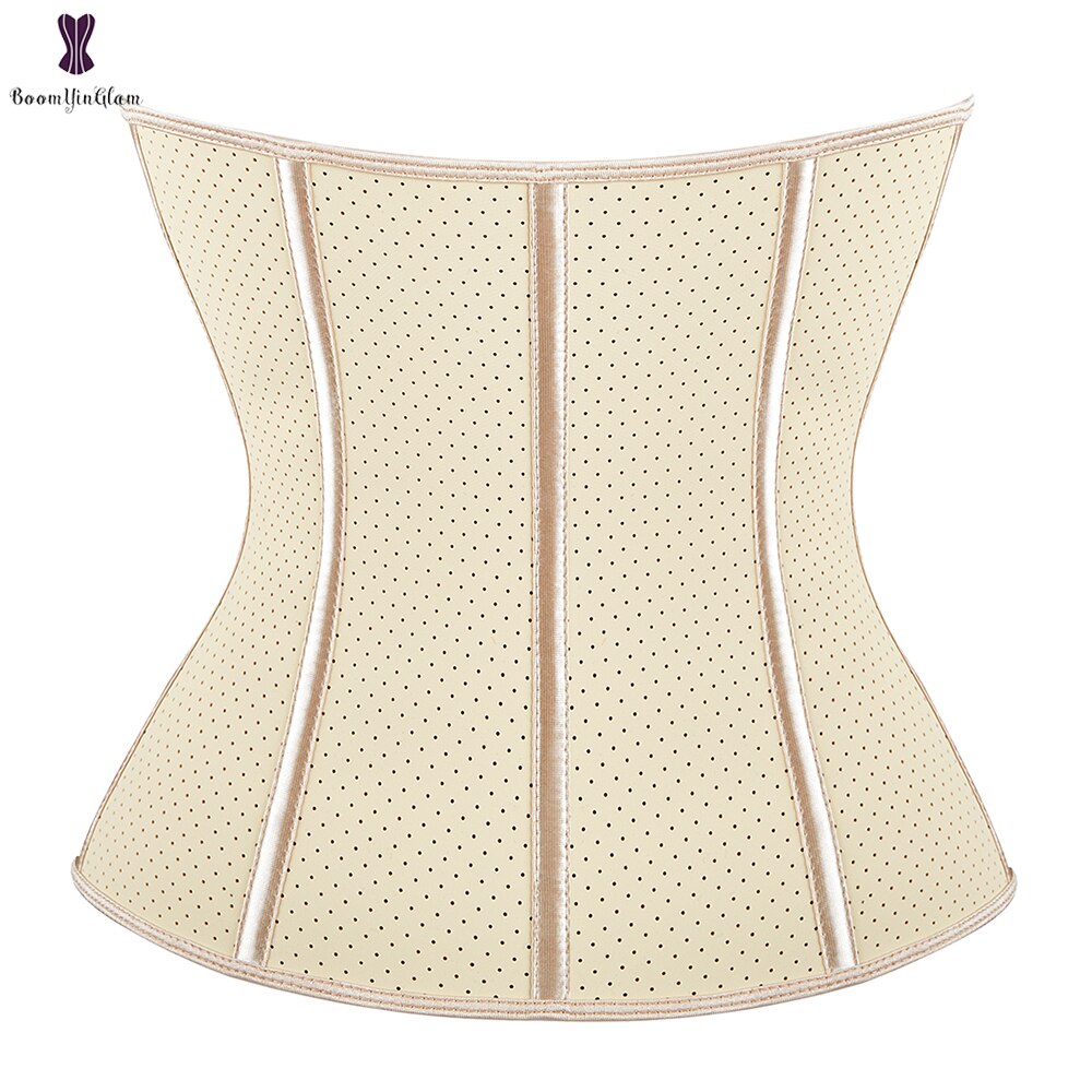 Black/Nude Color Women's Breathable Elastic Waist Trainer Cincher 3XS to 3XL Latex Shapewear Steel Boned Corset
