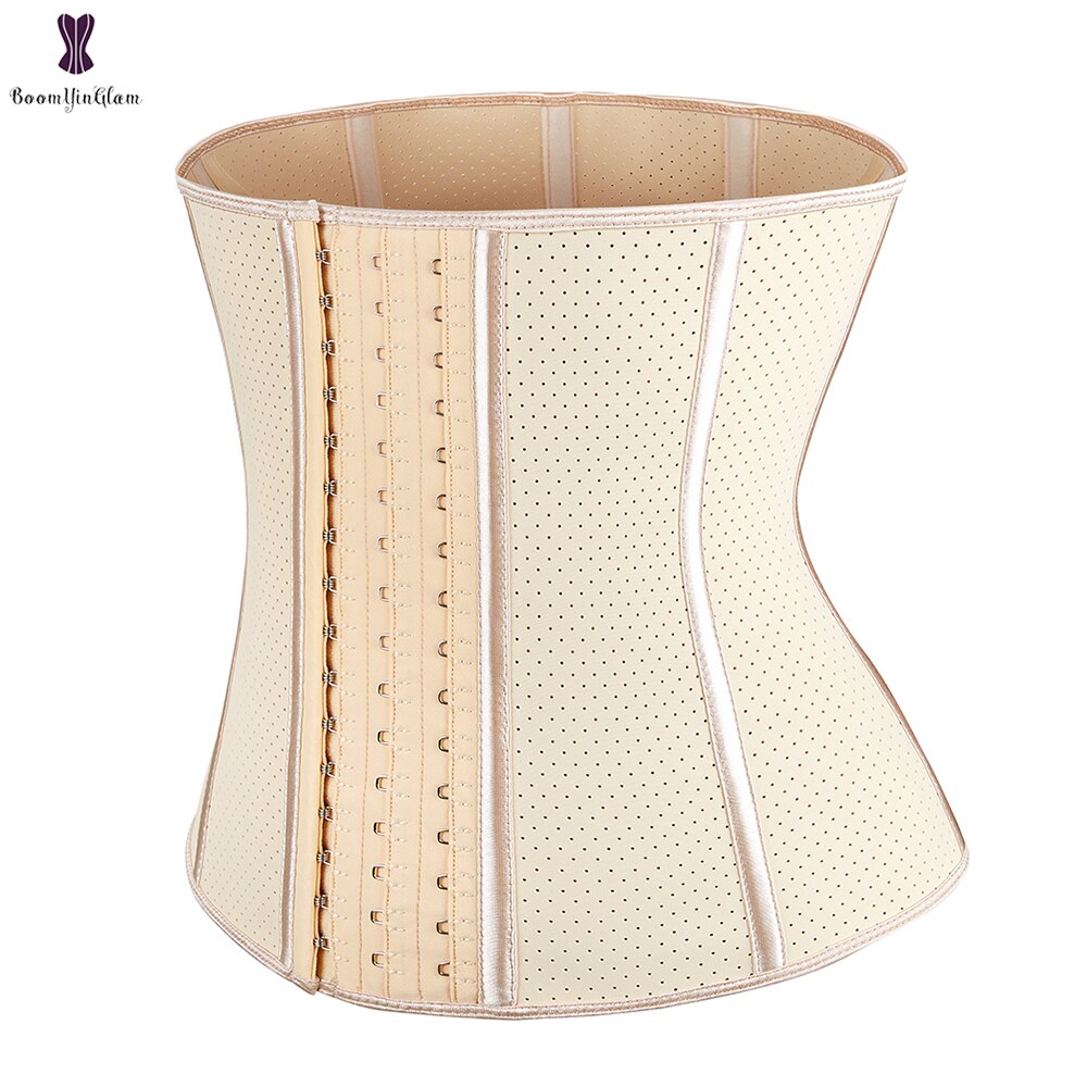 Black/Nude Color Women's Breathable Elastic Waist Trainer Cincher 3XS to 3XL Latex Shapewear Steel Boned Corset