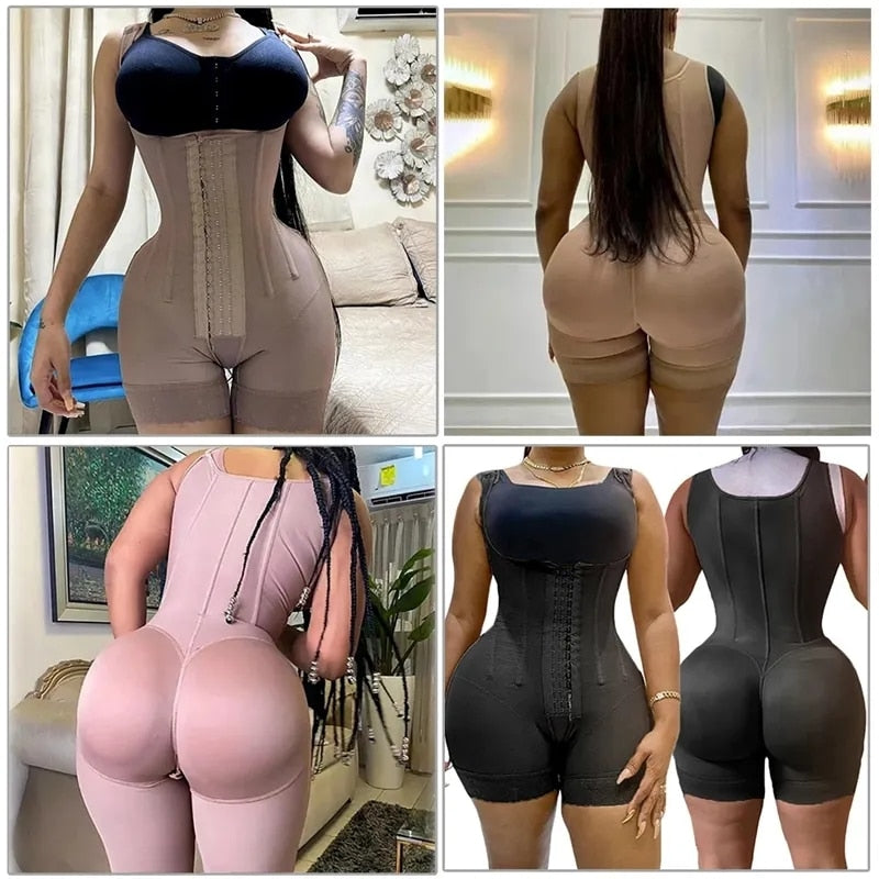 High Compression Body Shapewear Women Fajas Colombianas Corrective Girdle Tummy Control Post Liposuction BBL Slimming Waist Belt