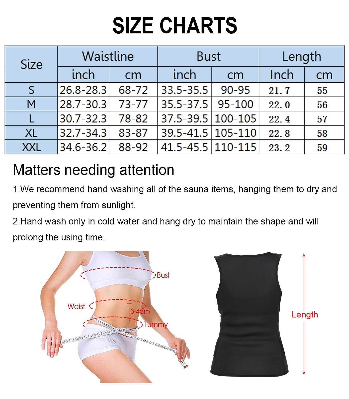 SEXYWG Women Body Shaper Waist Trainer Sauna Top Weight Loss Tank Top Fat Burning Neoprene Sauna Sweat Top